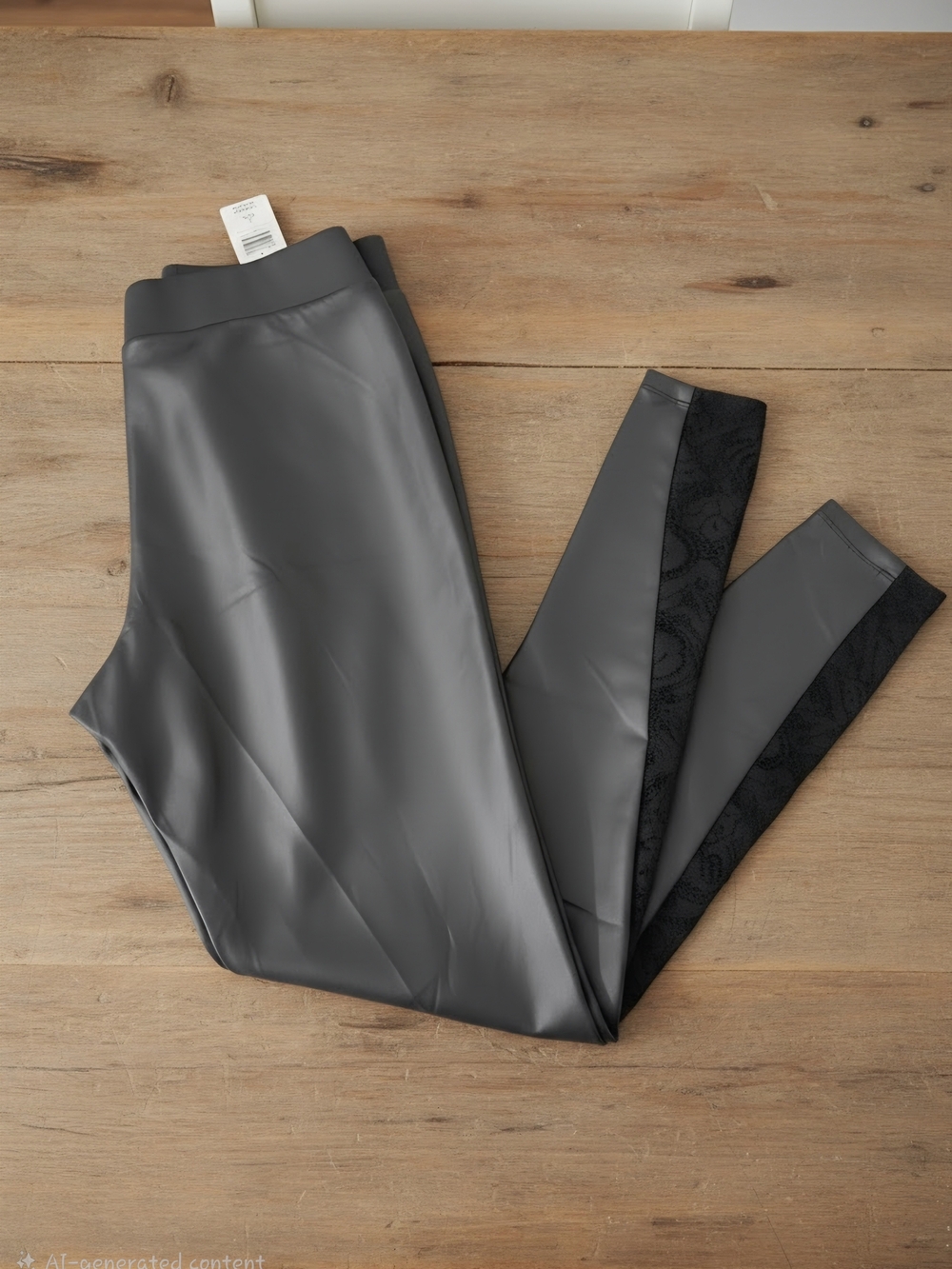 NWT Torrid Faux Leather Leggings Lace Side Detail Black Size 2 2X